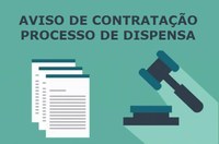 Aviso de Contratação - Dispensa - Processo 01/2025 - Água Mineral