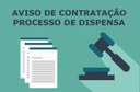 Aviso de Contratação - Dispensa - Processo 01/2025 - Água Mineral
