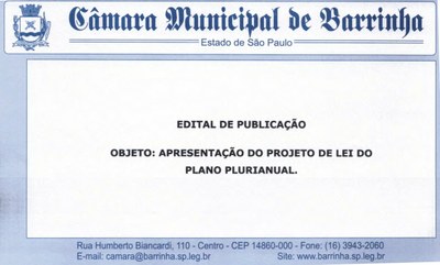 Edital de 2ª Audiência Pública - Plano Plurianual 2026 a 2029