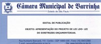 Edital de 3ª e 4ª Audiência Pública - Lei de Diretrizes Orçamentárias 2026