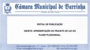 Edital de Audiência Pública - Plano Plurianual 2026 a 2029