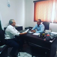 Presidente da Câmara recebe assessor do Deputado Estadual Welson Gasparini